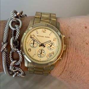 Michael Kors Chronograph Watch • Gold